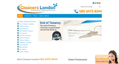 Desktop Screenshot of cleanerslondon.com